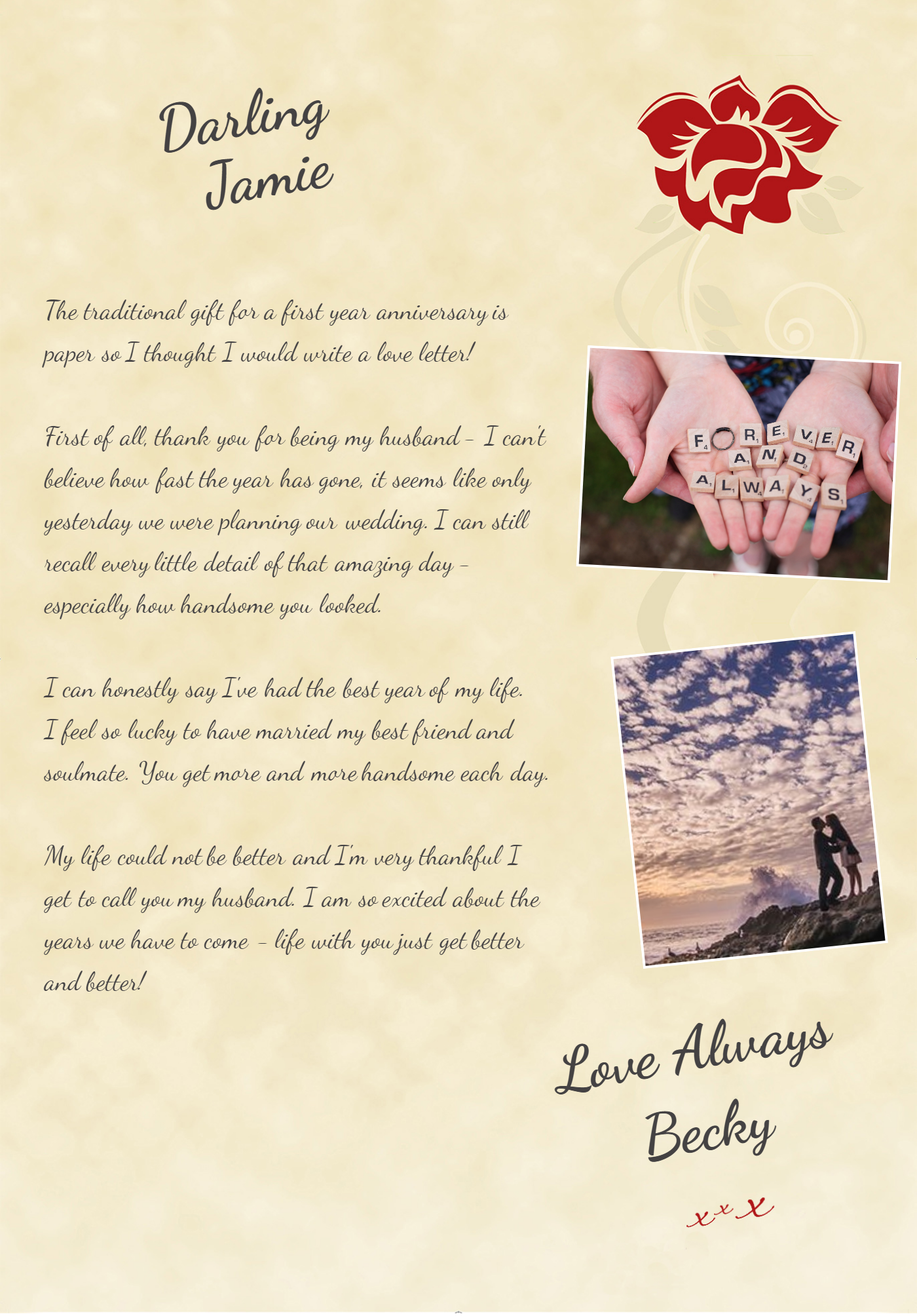 Sweet Anniversary Letter To Husband from www.photoloveletter.co.uk